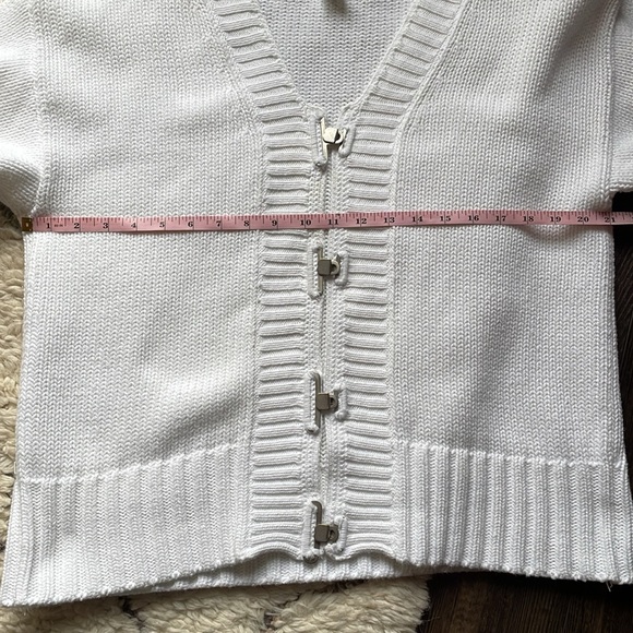 Vintage Chico’s White Knit Cardigan Sweater Size 3 (Size XL) - Picture 5 of 7